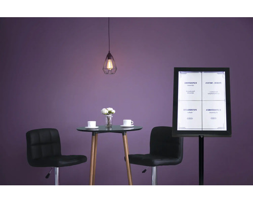 LED Informatie Display Vitrine Black Star zwart 4x DIN A4