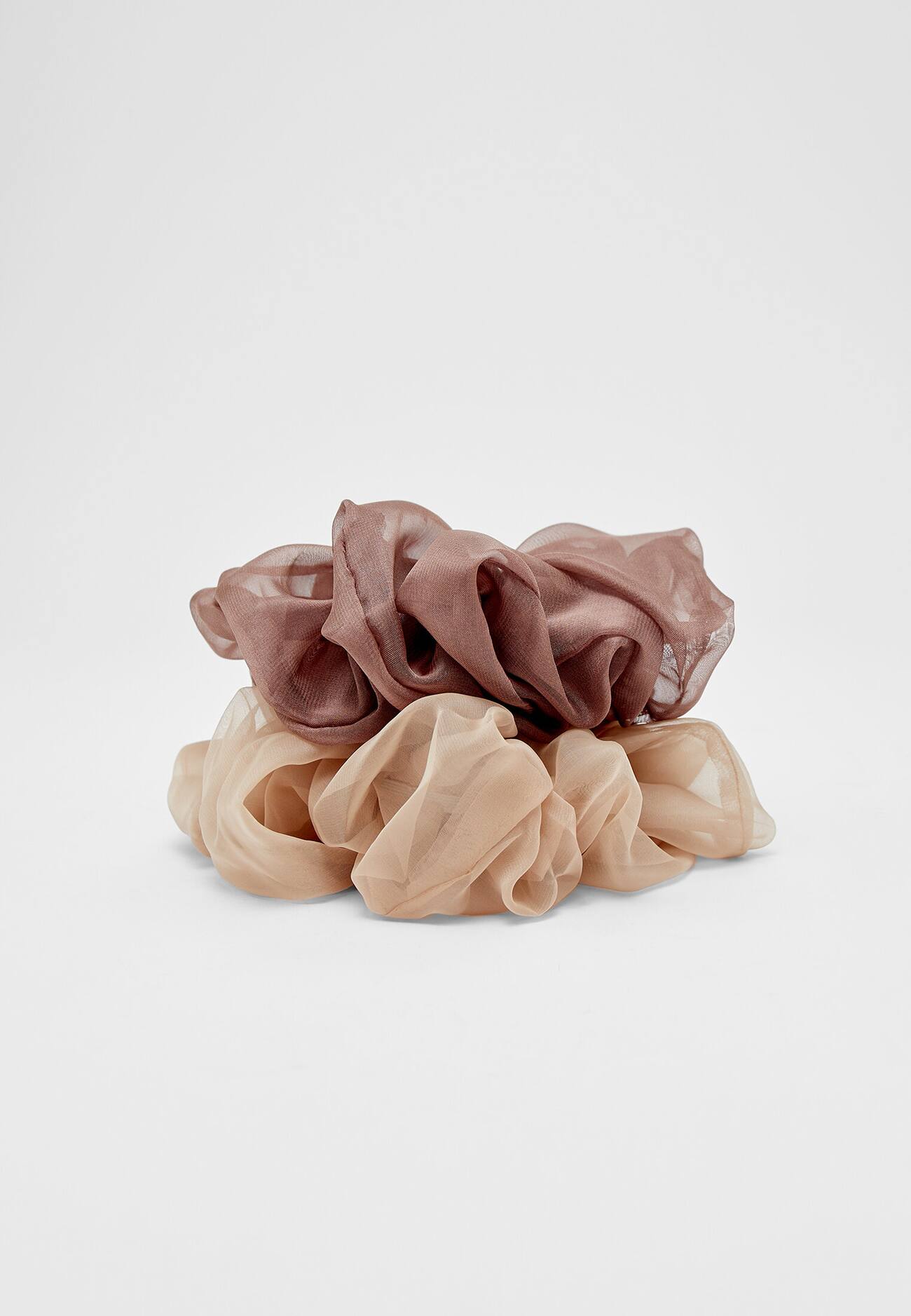 Conjunto de 2 scrunchies grandes