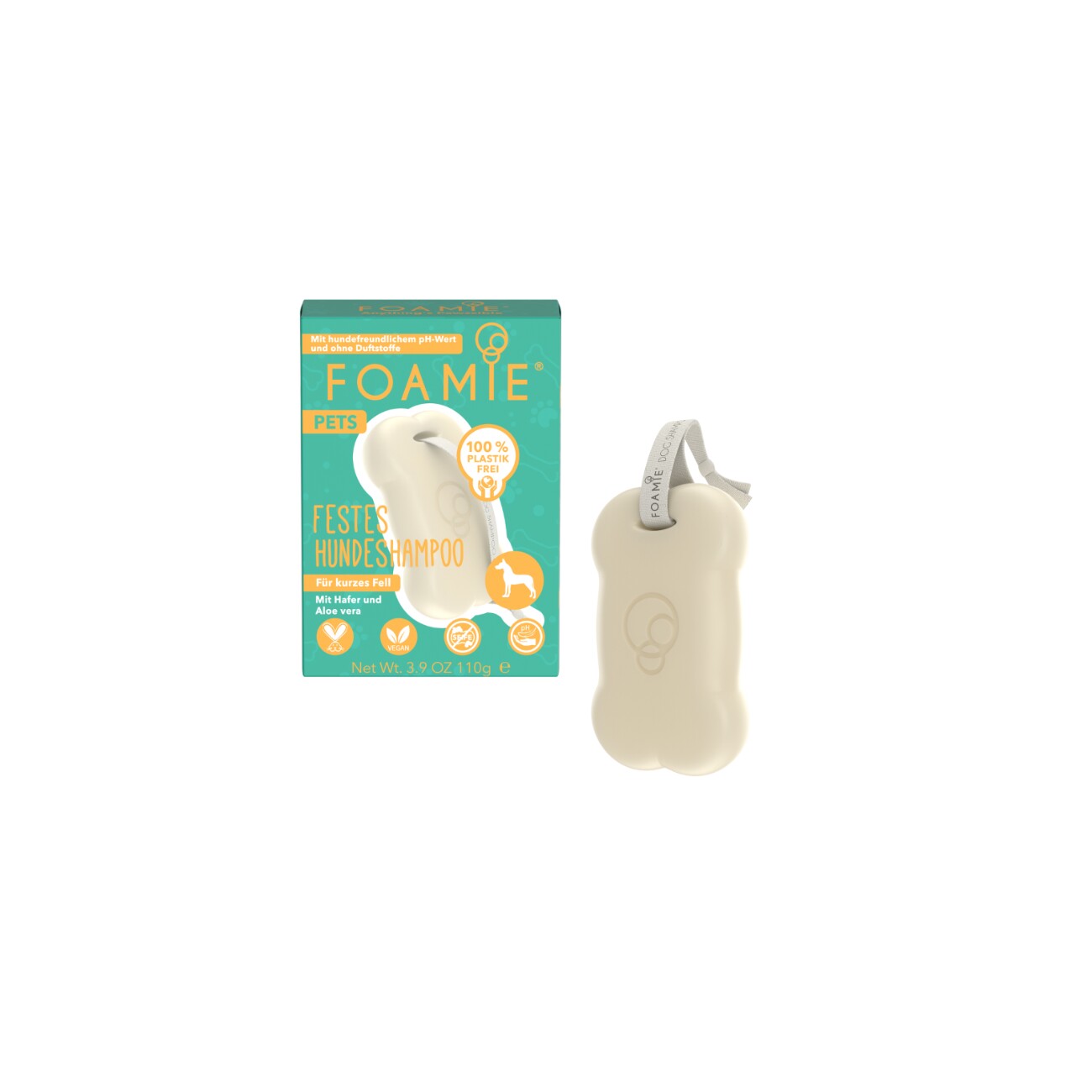 New Flag Foamie Hundeshampoo kurzes Fell 6 x 110 g