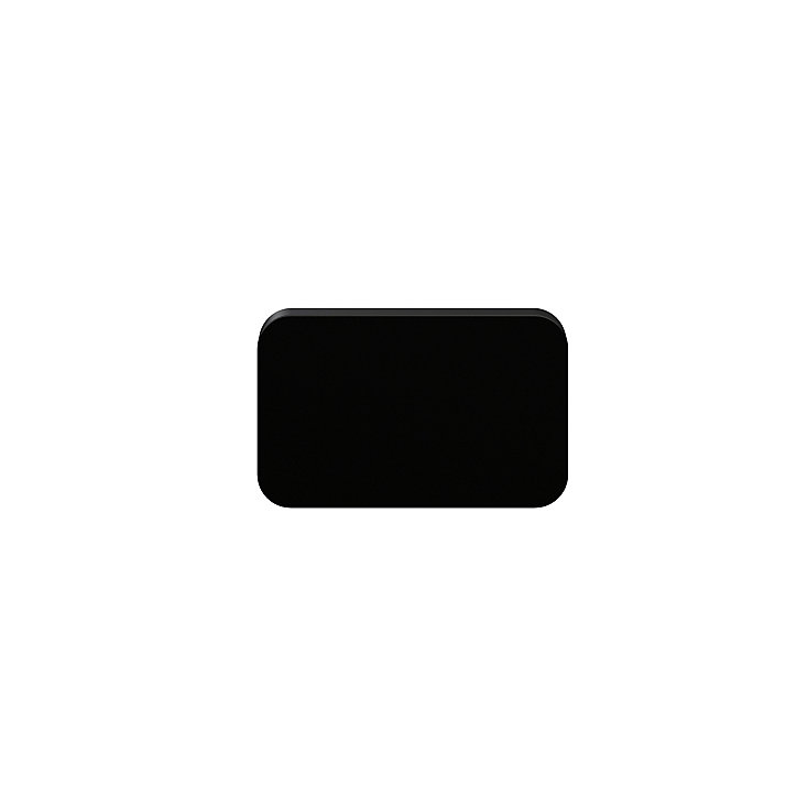 Lot de 2 poignées noires mates GoodHome Atomia H 2,3 x L 3,7 cm