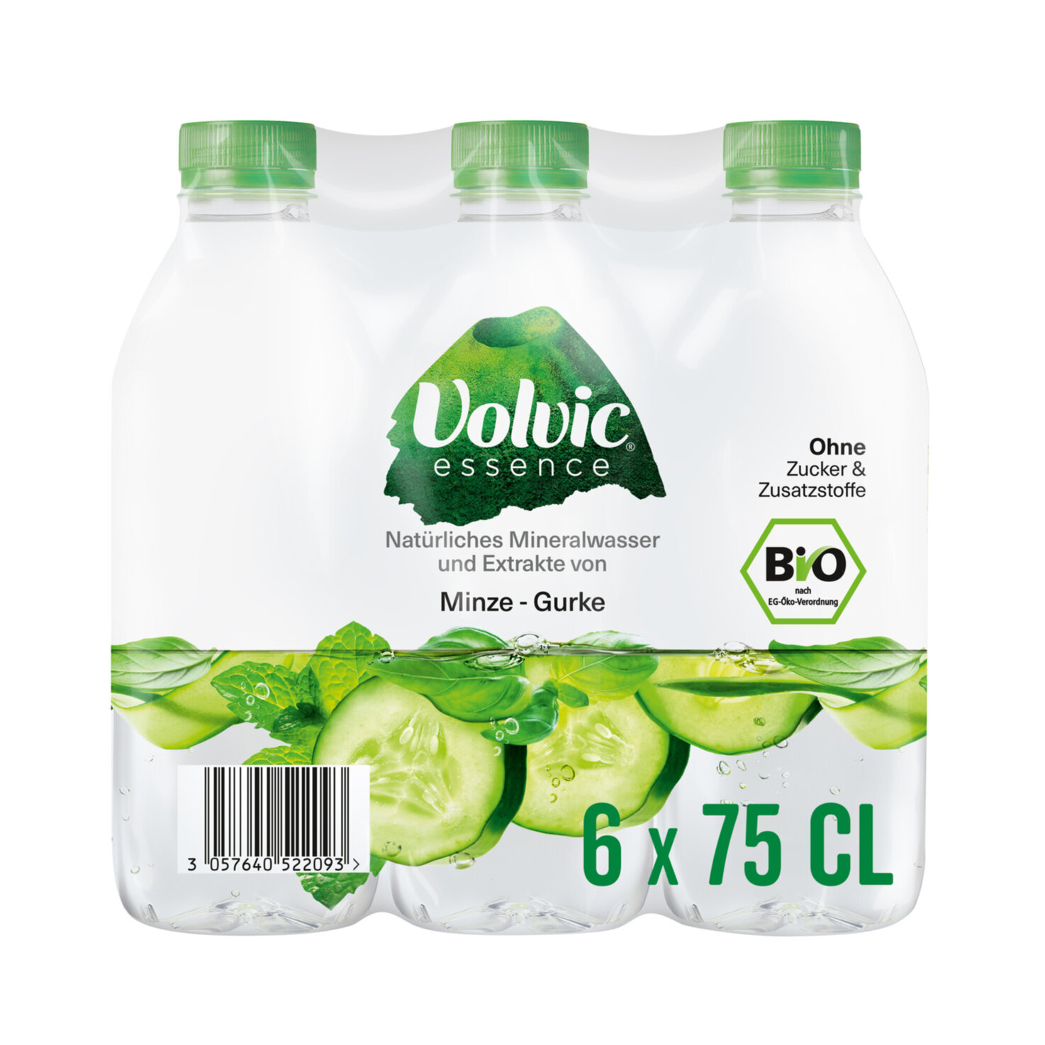 Volvic Essence Minze & Gurke 6x75cl -450cl