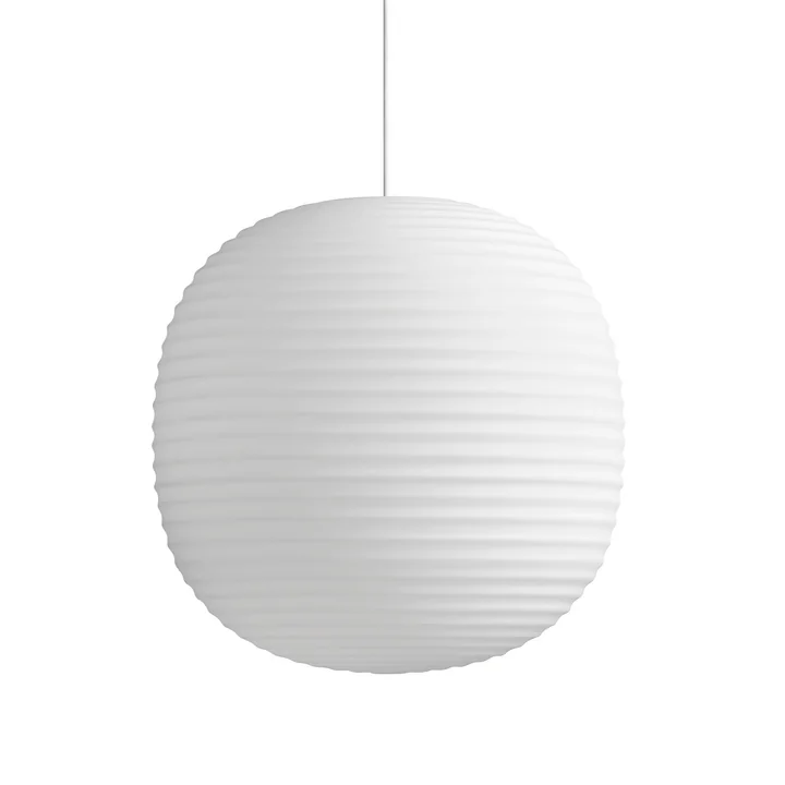 New Works - Lantern Pendelleuchte L, Ø 40 cm, weiss / matt