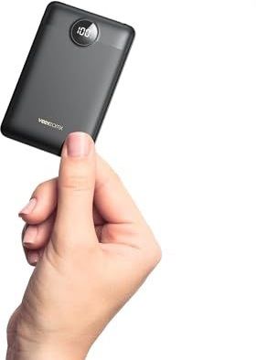 VEEKTOMX - Mini Power Bank - 10000mAh - Ultra Compacte Draagbare Oplader - 22,5W USB C PD QC 3.0 Fast Charge