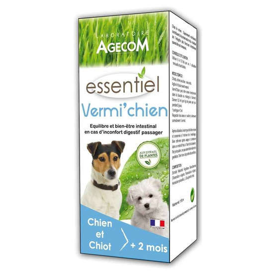 Vermifuge Vermi'chien Essentiel : 100 ml