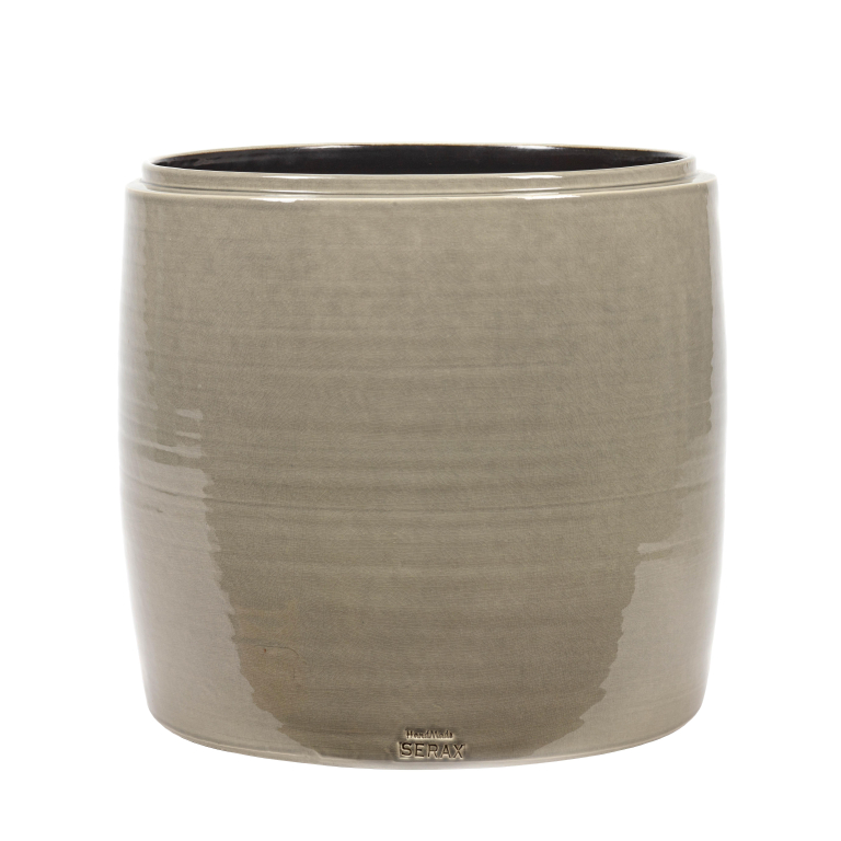 Serax Glazed shades by Serax bloempot large grijs