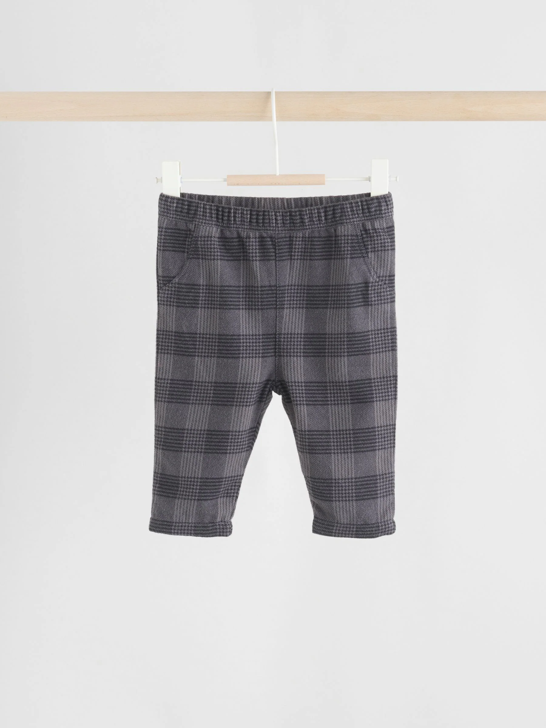 Grijs geruit - Set van babysweatshirt en broek (0mnd -2jr)