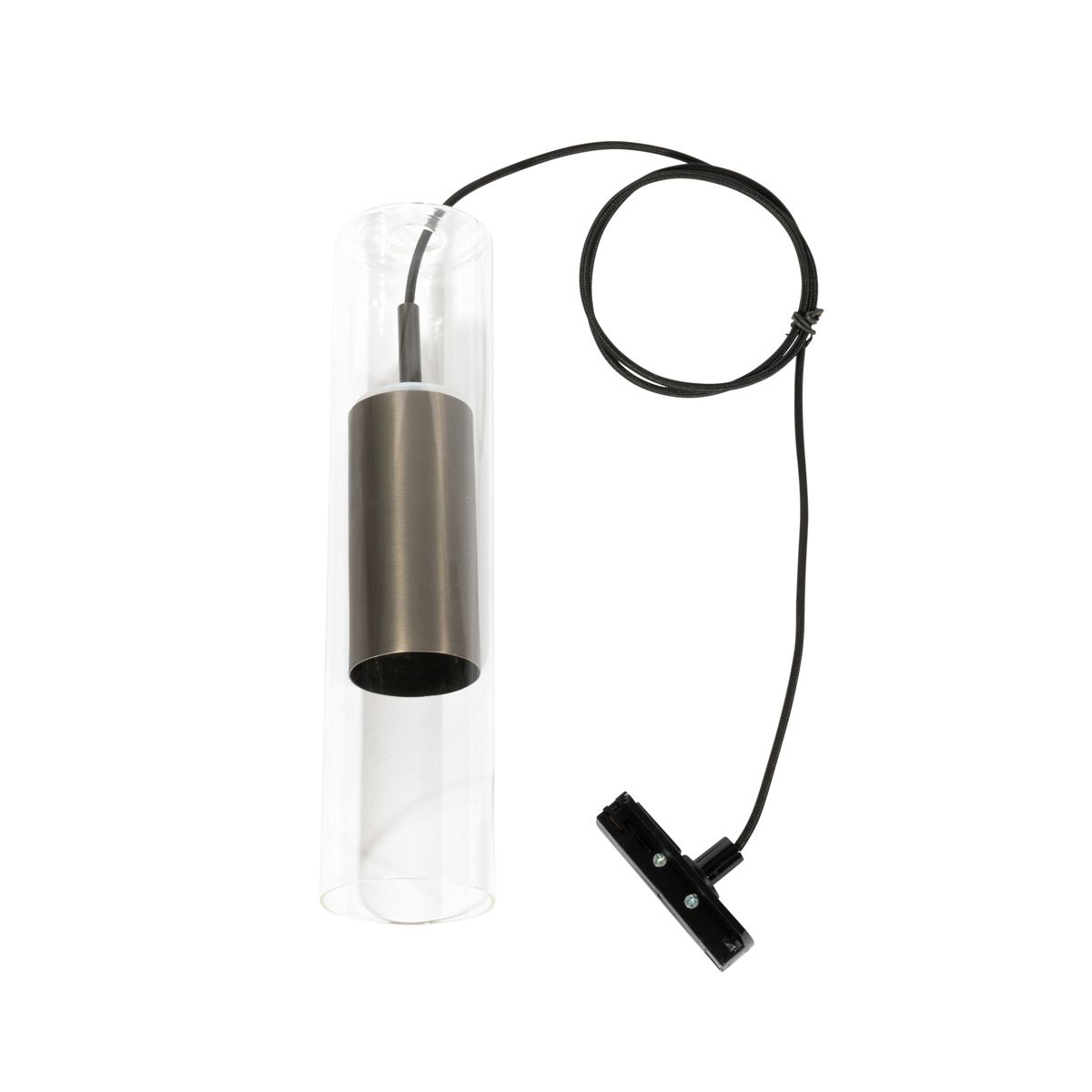 Moderne hanglamp gunmetal voor railsysteem 1-fase - Iconic Lloyd