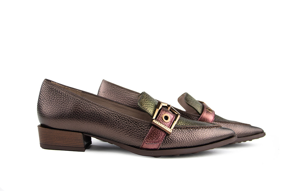 Hispanitas Loafer Turin Wine Army Avellana