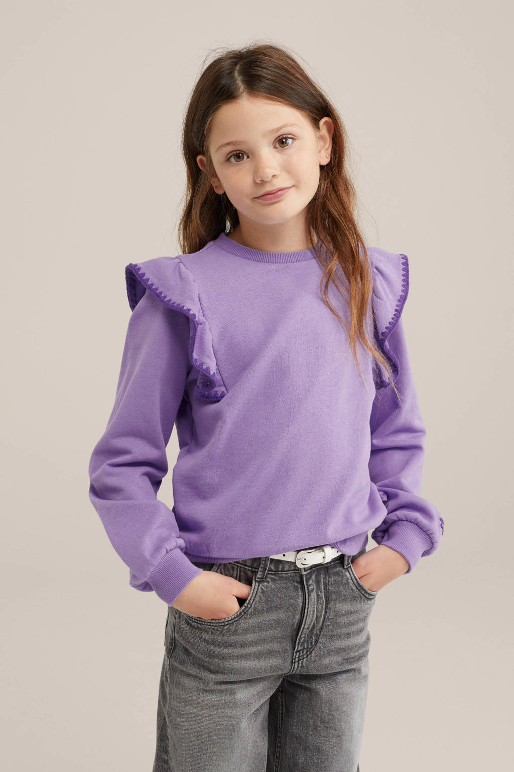 WE Fashion sweater paars