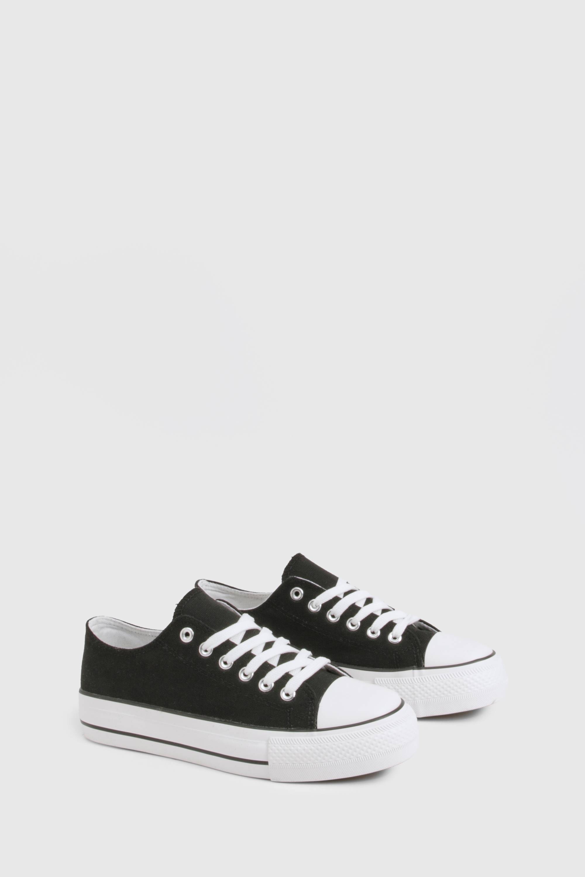 boohoo Baskets basses à plateforme à lacets