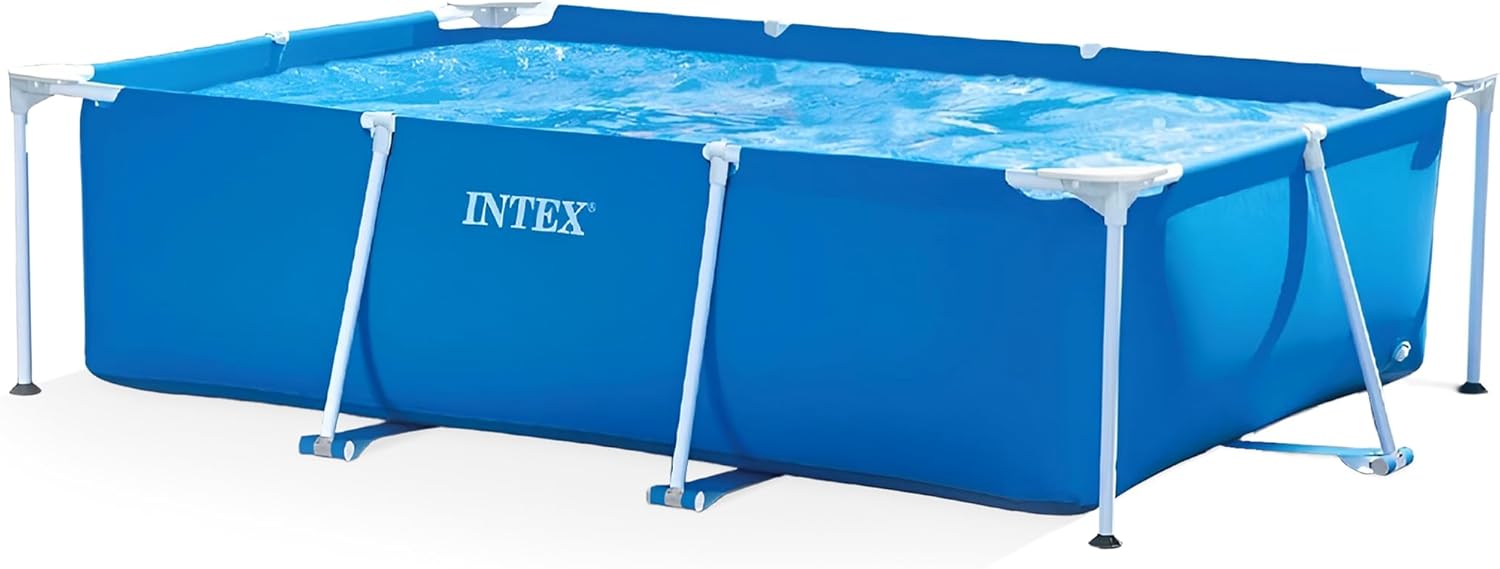 Intex Rectangular Frame Pool, Blau, 300 x 200 x 75 cm