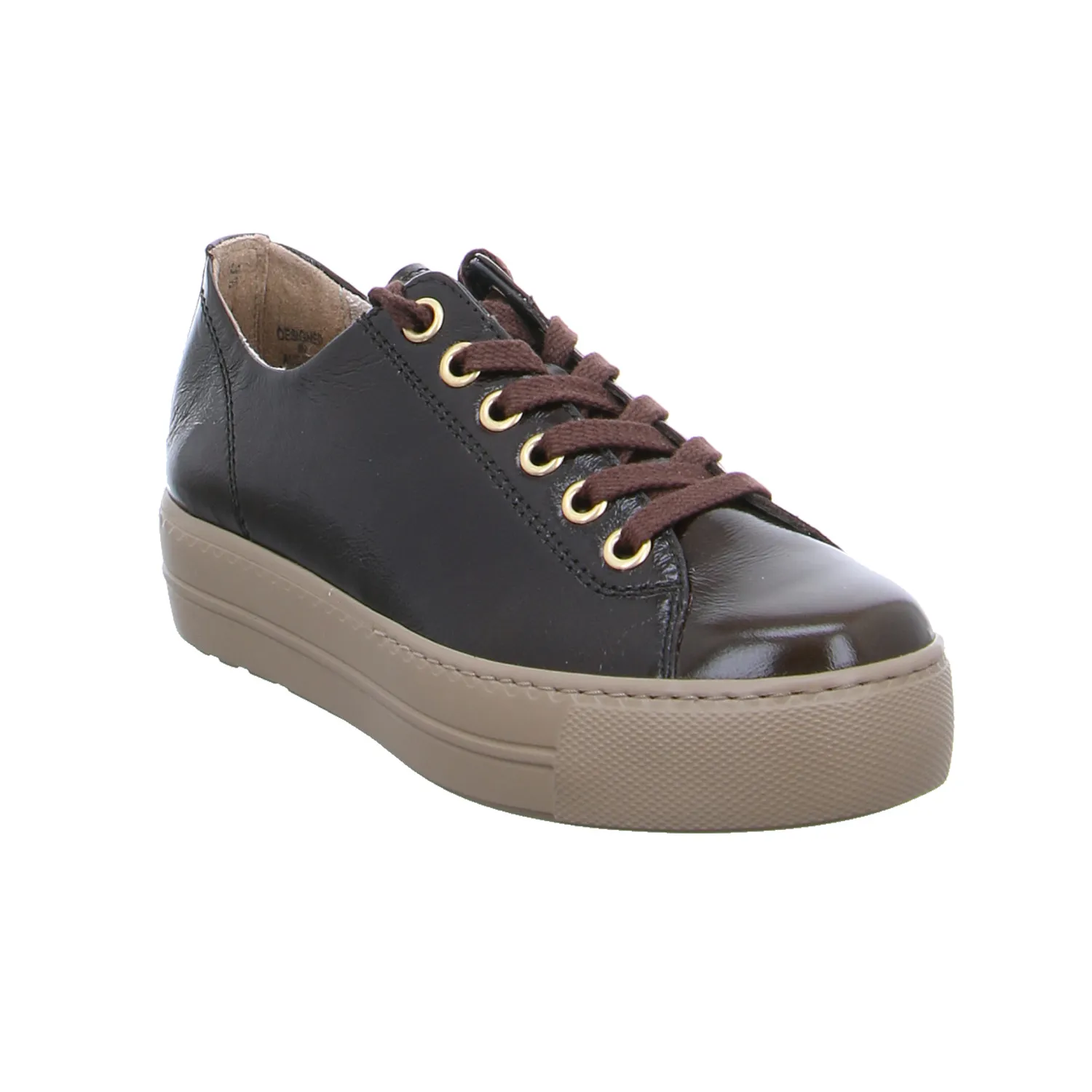PAUL GREEN Sneaker Braun Leder