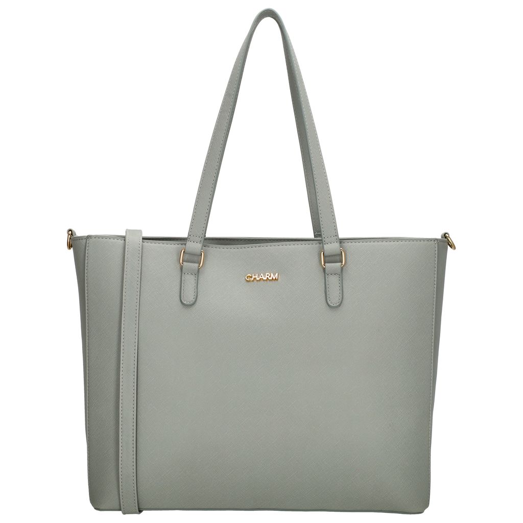 Charm London Birmingham Shopper 15,6 Inch Lichtgrijs