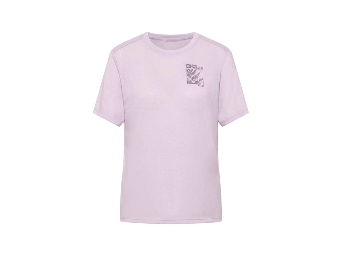Jack Wolfskin Vonnan Graphic dames shirt - Pale Lavender