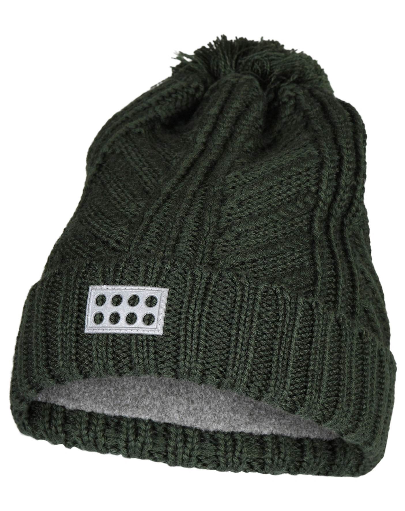 Bommelmütze LWASMUS 701 mit Wolle in dark green
