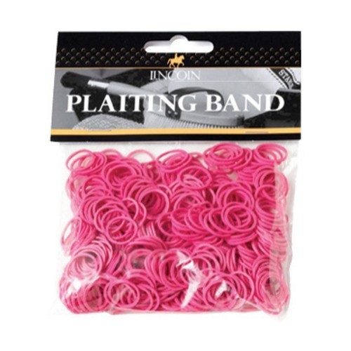 Elásticos rosa para tranças de cabelo