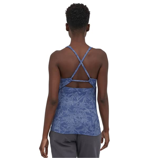 Débardeur escalade PATAGONIA W'S MIBRA TANK MONKEY FLOWER: CURRENT BLUE