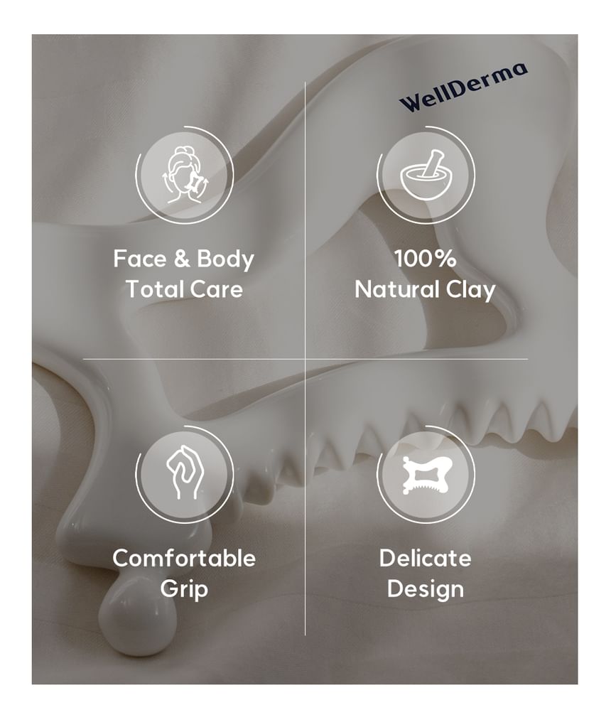 WellDerma - Keramische Gua Sha voor gezicht en lichaam