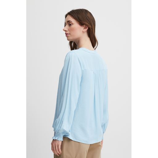 Fransa Langærmet Bluse, Sky Blue, S