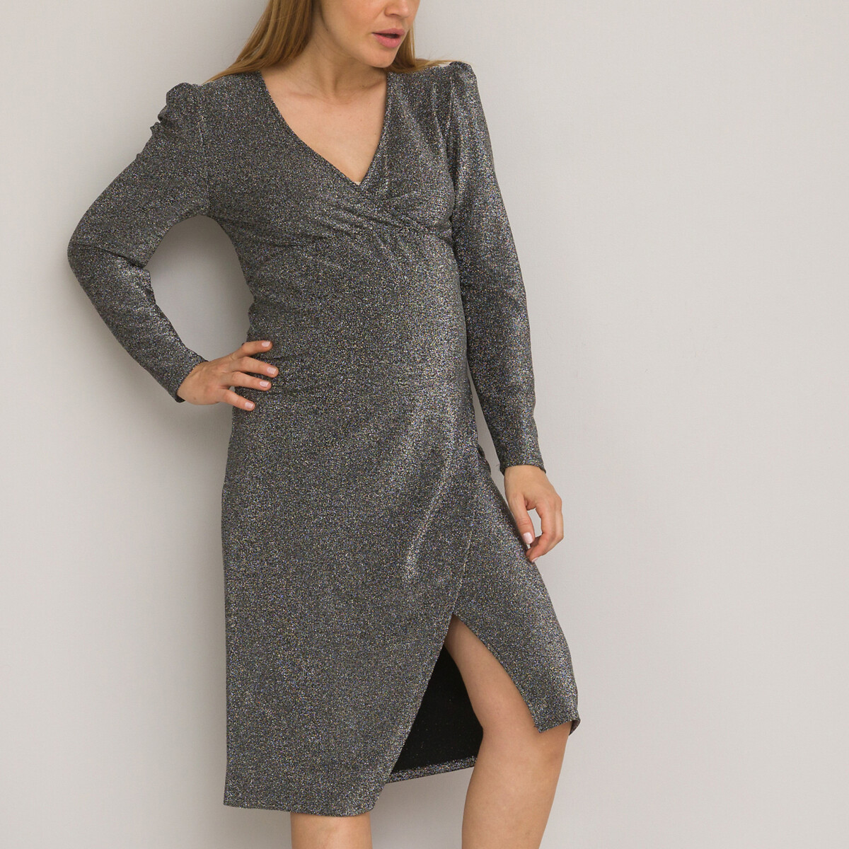 LA REDOUTE COLLECTIONS<br>Vestido de maternidade em jérsei brilhante