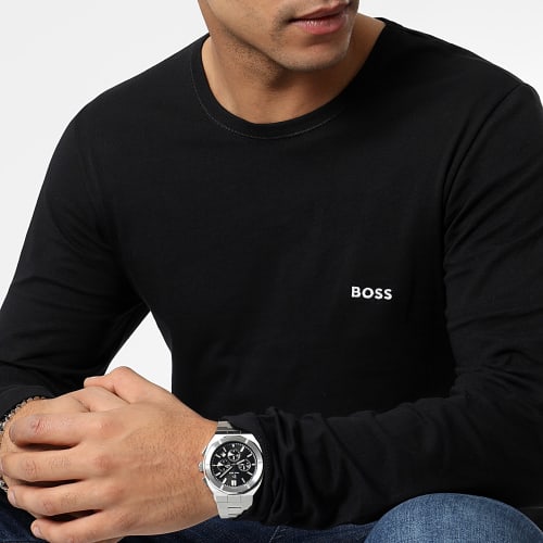 Lot De 6 Tee Shirts Manches Longues RN 50492321 Noir Blanc Bleu Marine