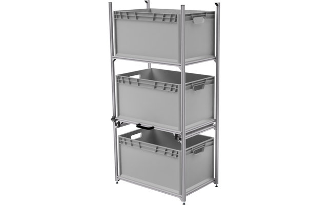 Regalsystem 60x40 mit Teleskopauszug für Heckgarage