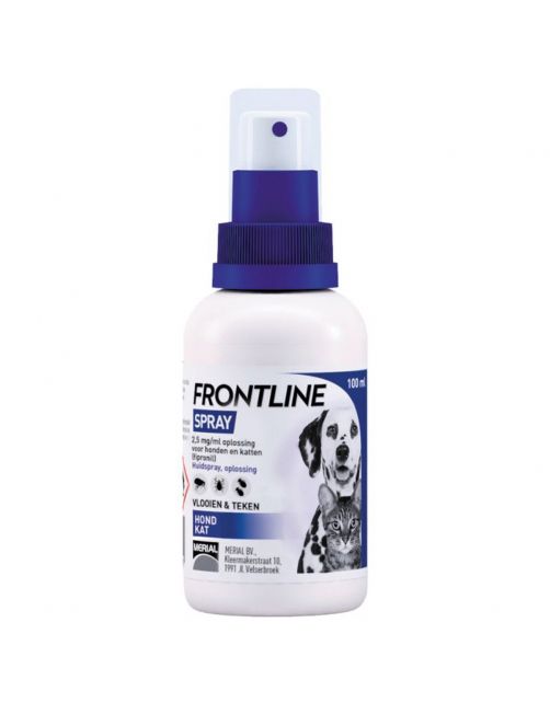 Frontline Spray Hond\/Kat - Anti vlooien en tekenmiddel