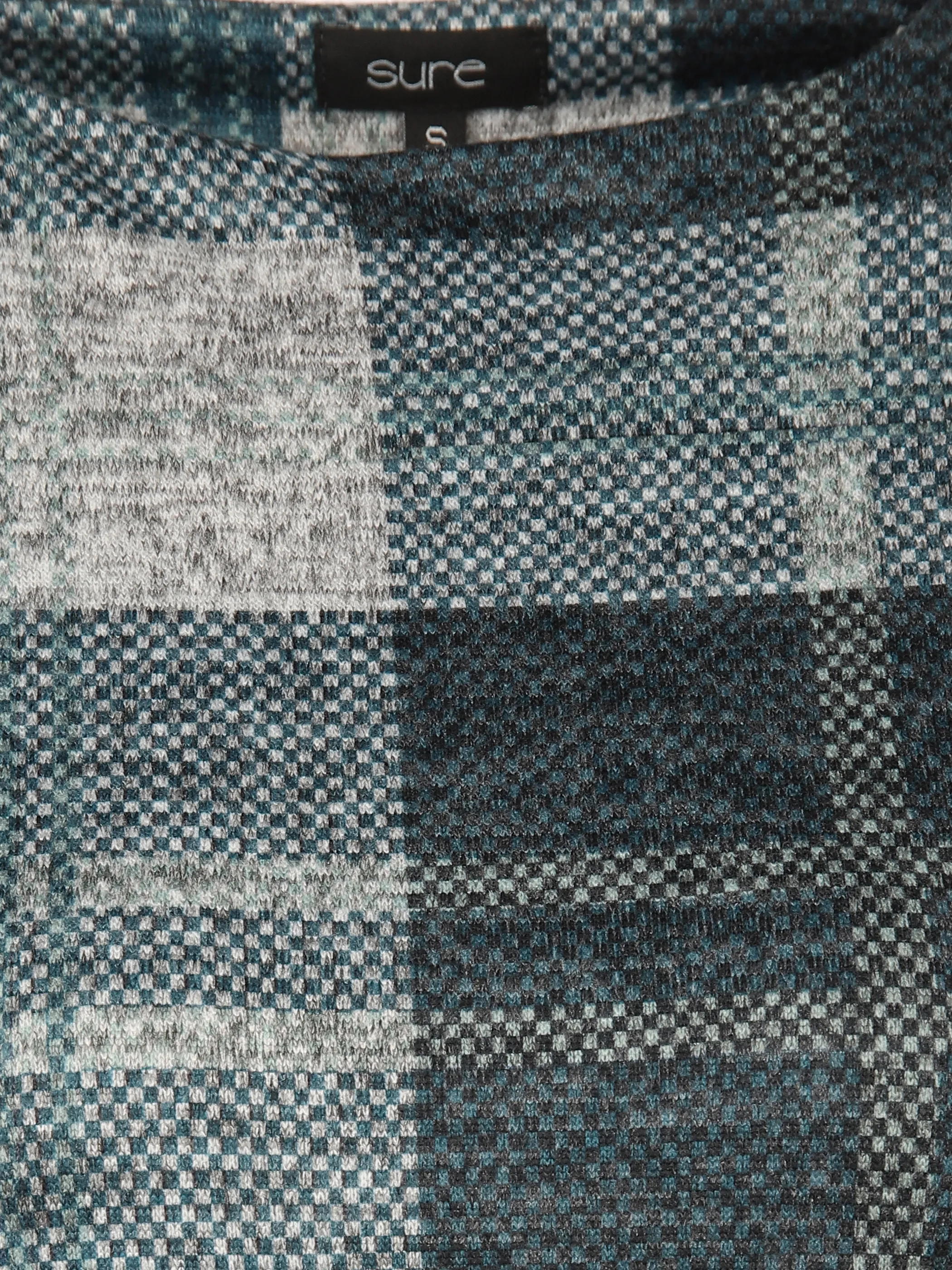 Damen Flauschshirt mit Kelchkragen