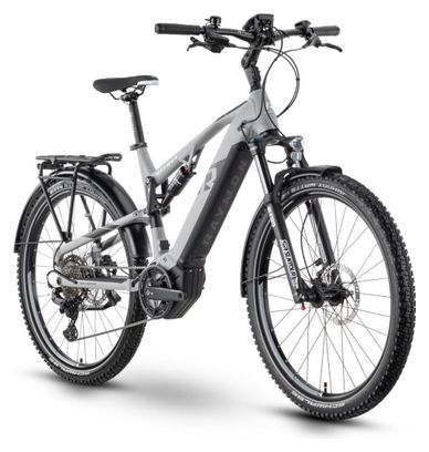 VTC Electrique Tout-suspendu Raymon CrossRay FS E 5.0 Tektro M350 9V 630Wh 27.5'' Gris