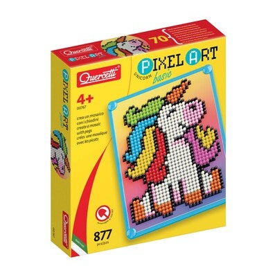 Quercetti Pixel Art Hobbysett Basic Enhjørning 877 Deler