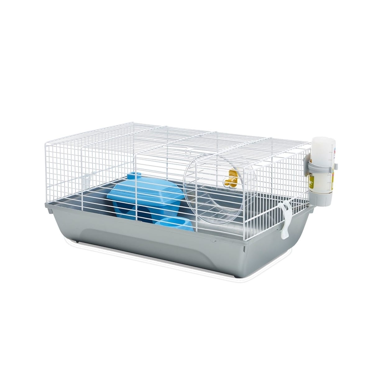 Bur Martha 46,5x29,5x21cm hvit/sølv hamster