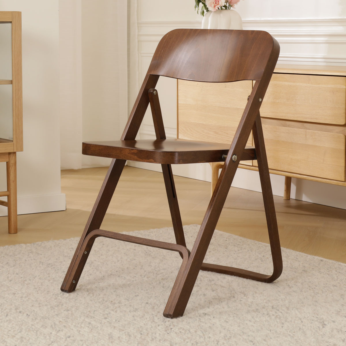 Houten klapstoel Flip - walnoot