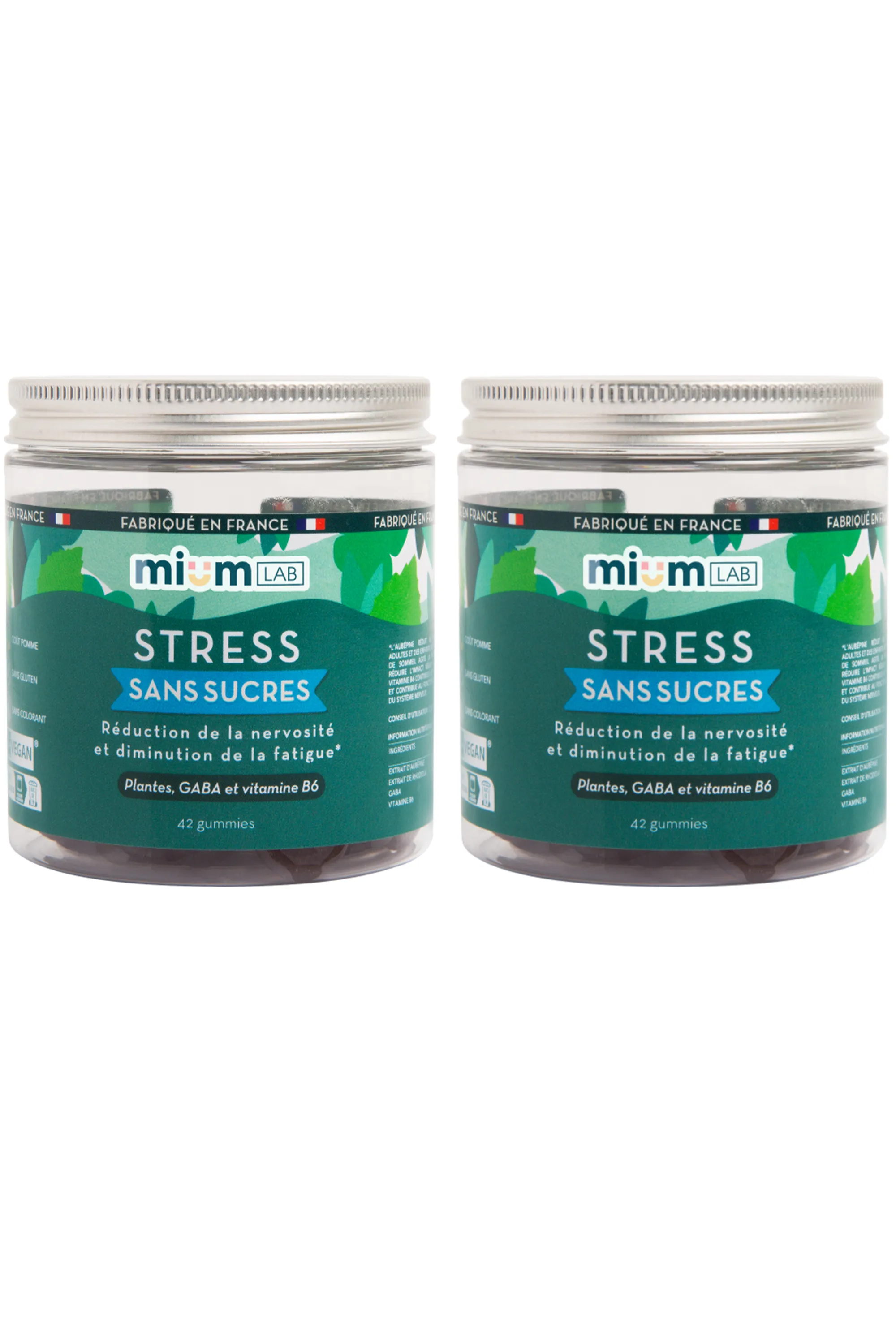 Mium Lab ex Les Miraculeux Compléments alimentaires gummies Stress sans sucres-100 g