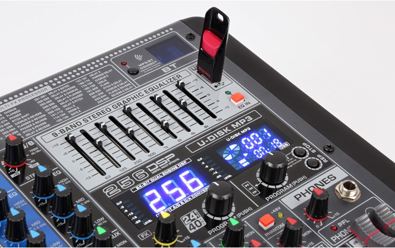 Mischpult PDM-S604<br>6-Kanal professioneller Analog Mixer