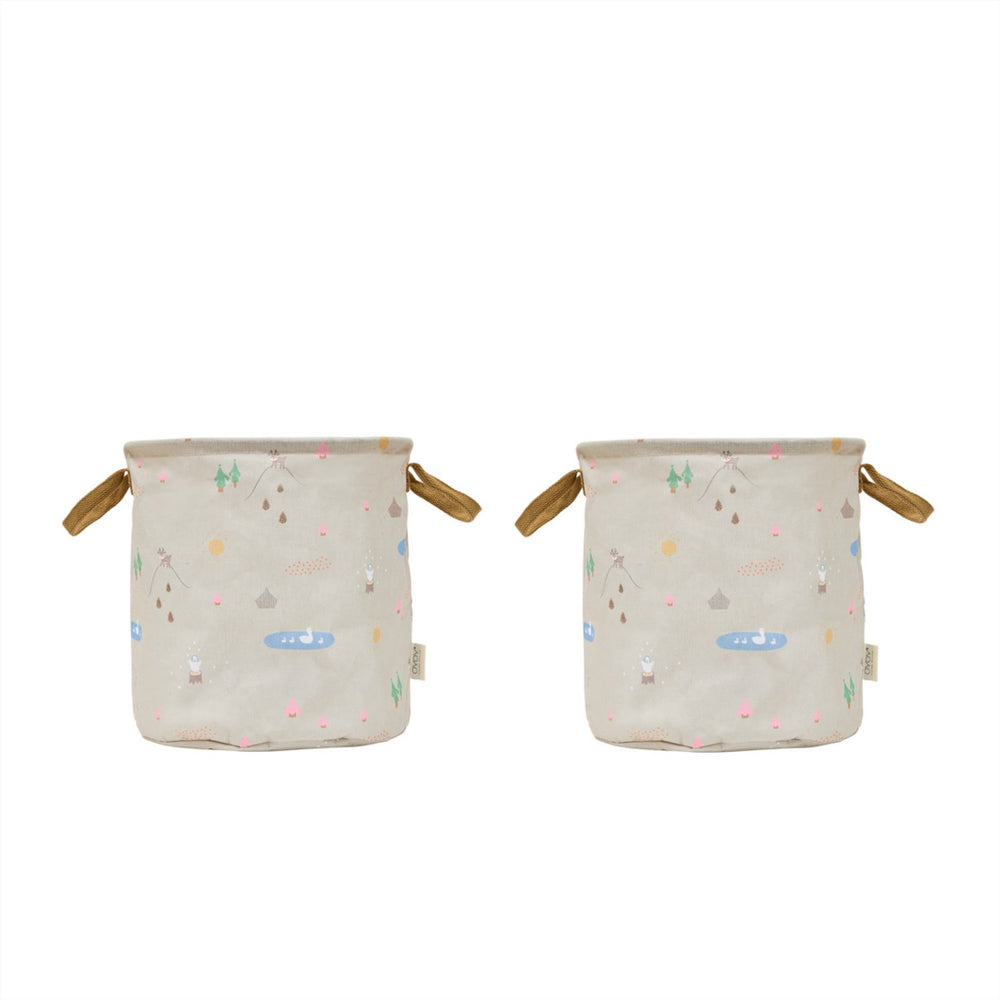 Køb OYOY Deer & Duck Opbevaring Kurv Medium 2-Pak