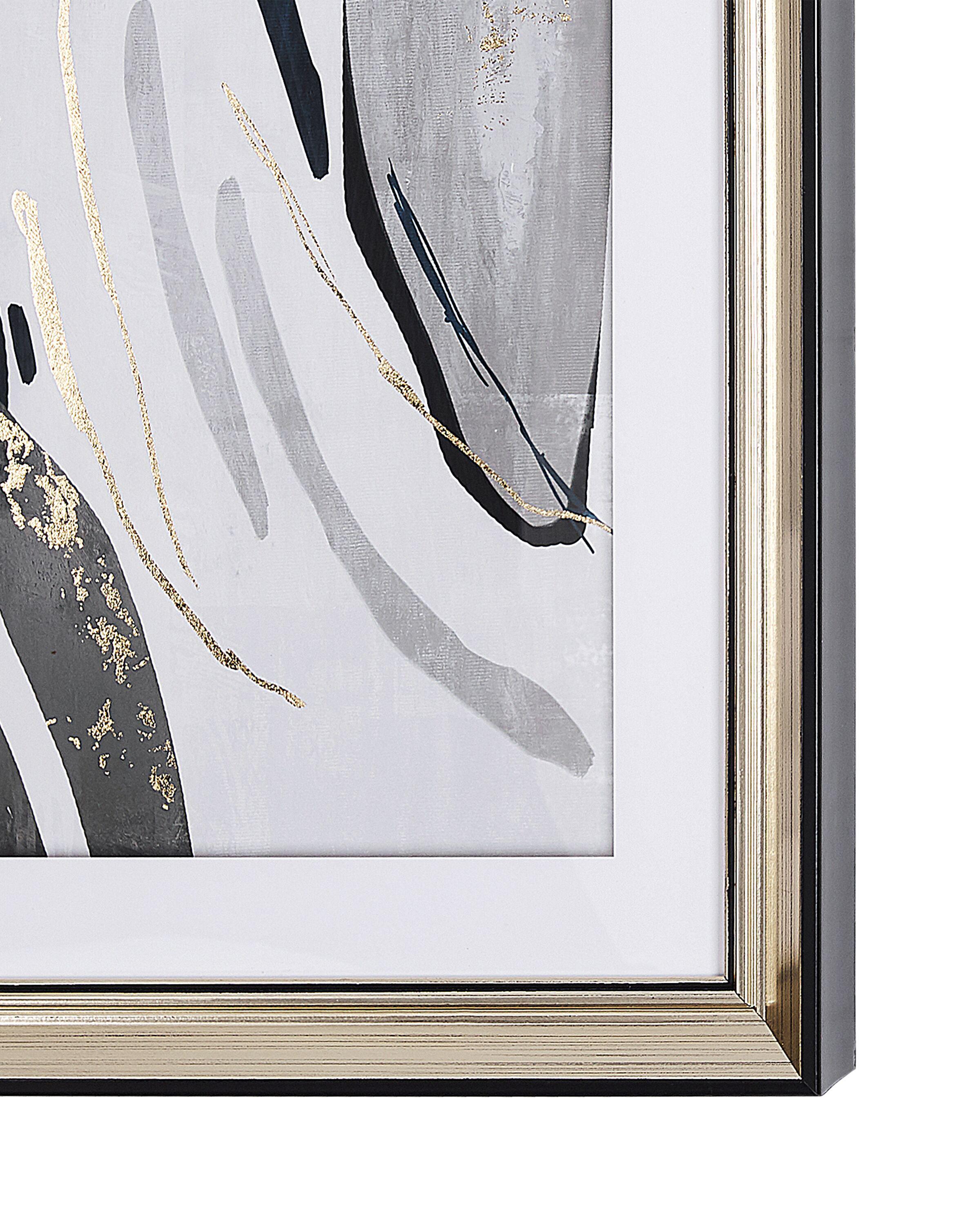 Ingelijste afbeelding HIDMO Abstract motief 30 x 40 cm Grijs