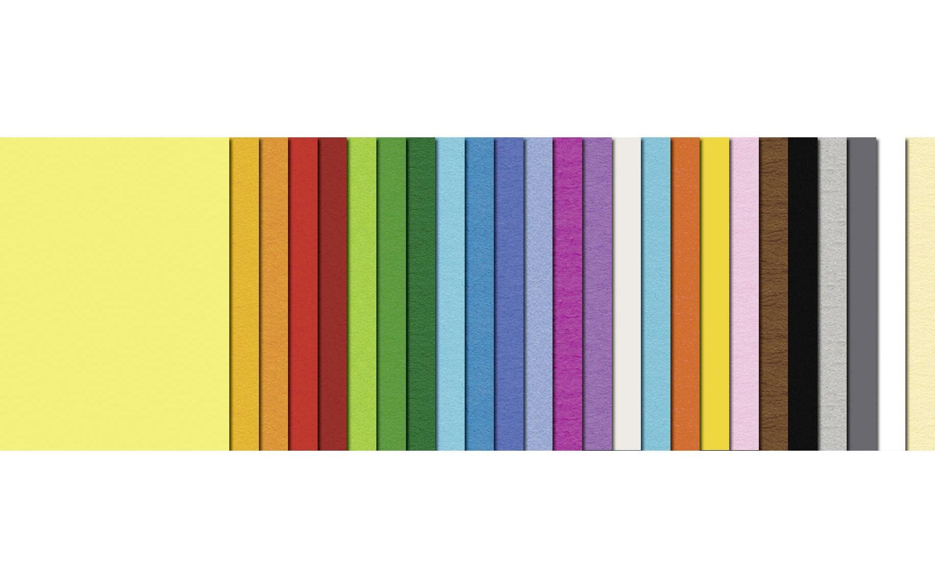 Tonzeichenpapier A4 500 Blatt à 25 FarbenVielseitig verwendbares Tonzeichenpapier