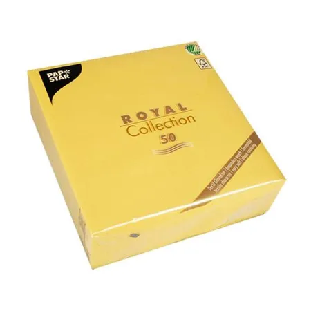 Pap Star Servietten Royal Collection uni gelb