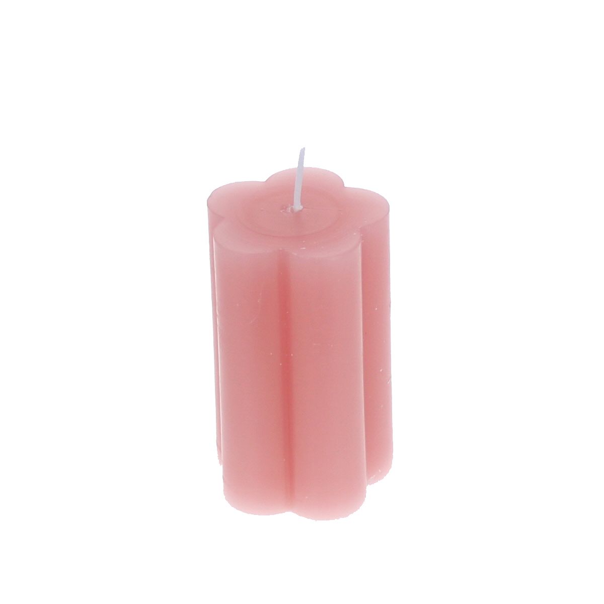 Petite bougie fleur rose Atelier jasmin