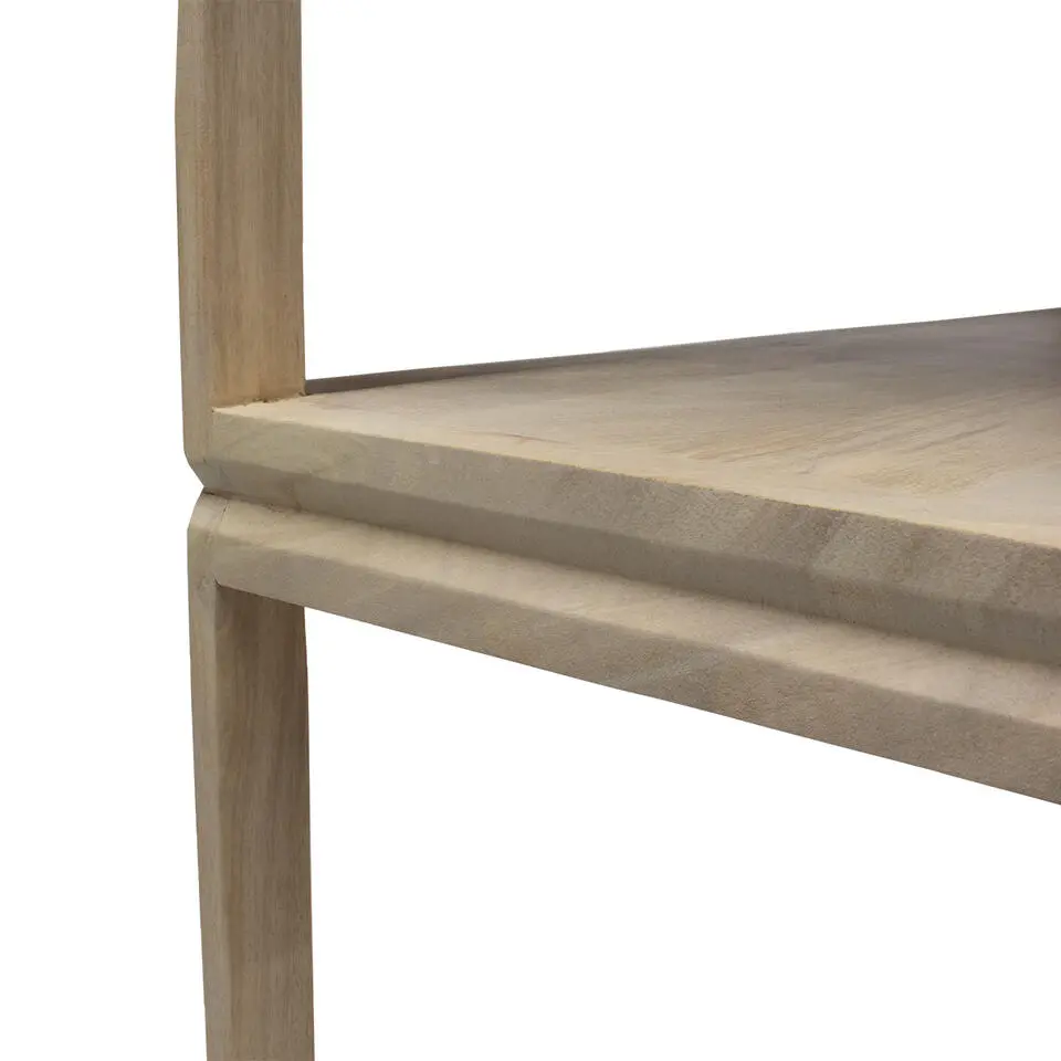 Boekenkast Naturel Mangohout - 80x40x200cm - Noëlle