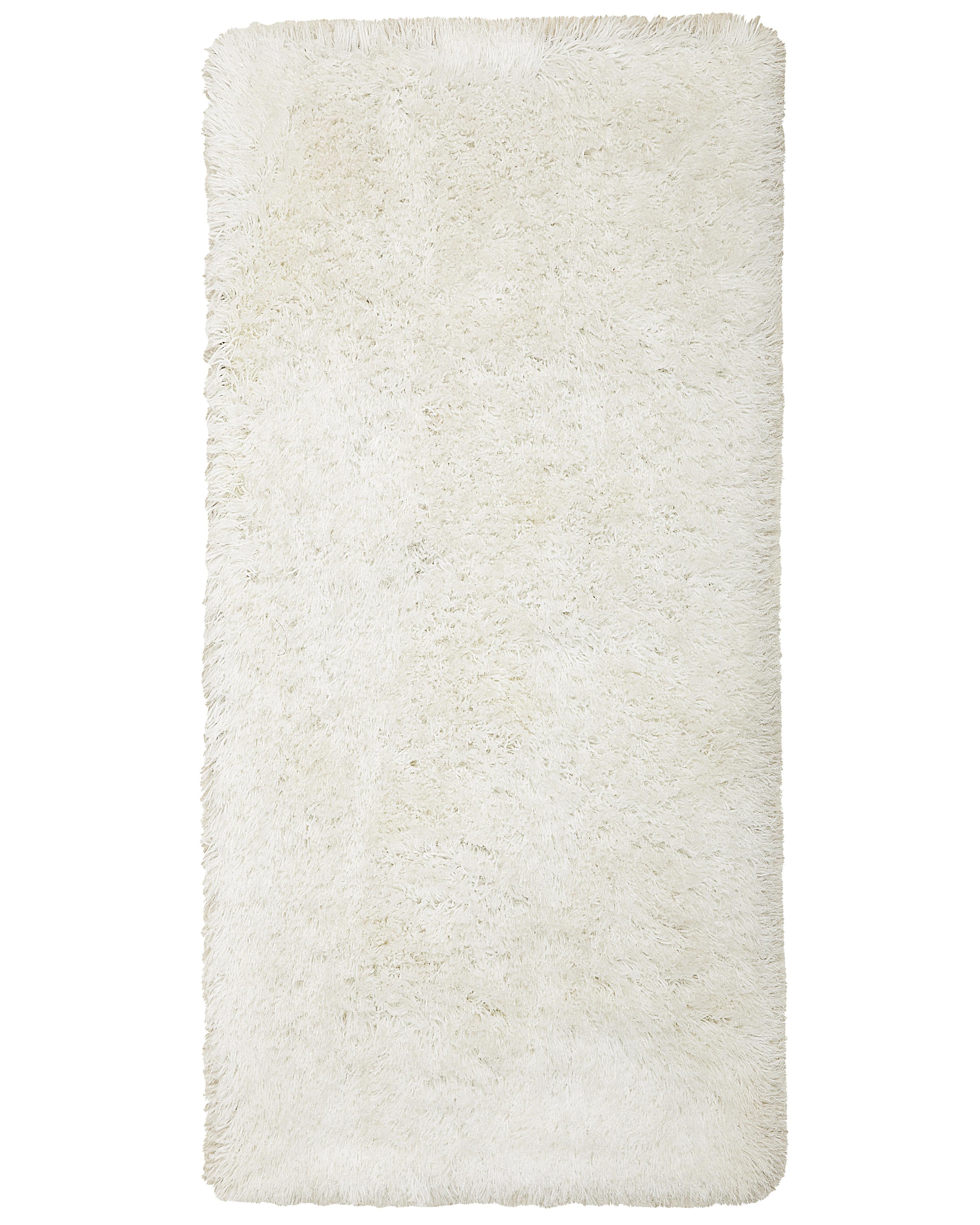Hoogpoligvloerkleed CIDE Wit 80 x 150 cm