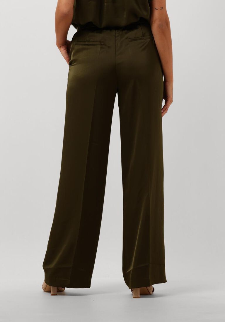 donkergroene dante6 pantalon zijden broek