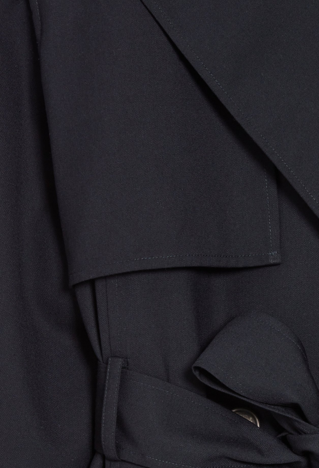 Trench long bleu marine