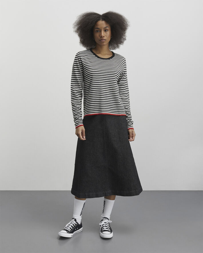 Mads Nørgaard - Copenhagen Dark Denim Stellar Skirt Sort