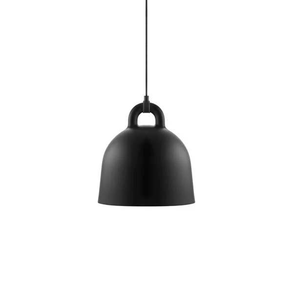 Normann Copenhagen  Bell lampe, small, sort - H: 37 cm.