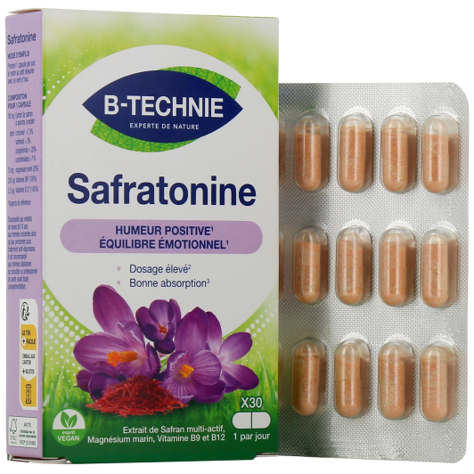 Biotechnie Safratonine - Humeur positive, équilibre émotionnel