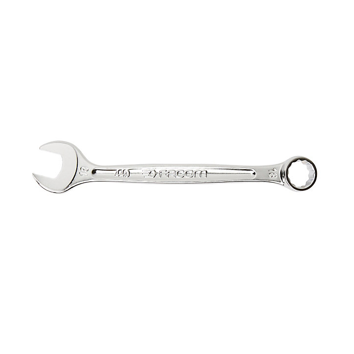 Clé mixte métrique 18 mm Facom 440.18PB en acier double extrémité œillet 12 pans L.208 mm