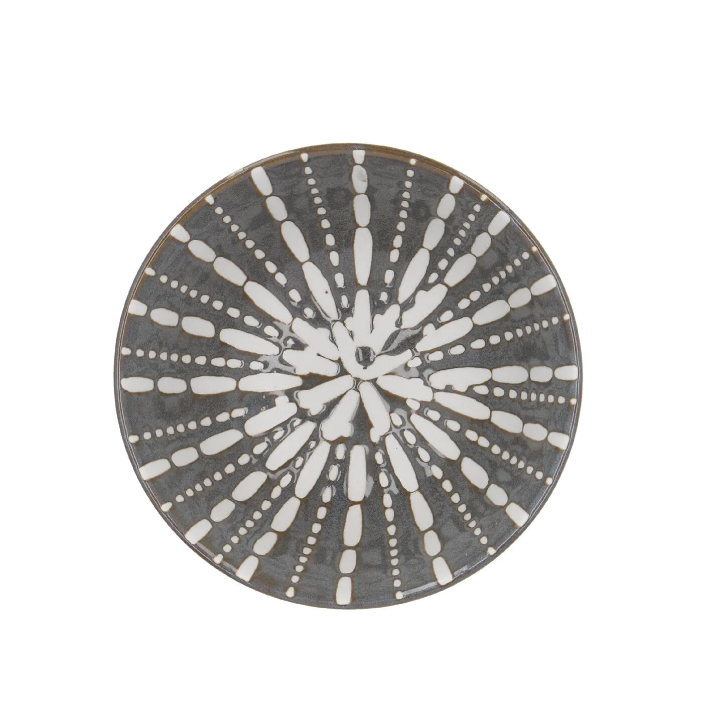 Schale China, Relief, Striche/Punkte, 12 cm