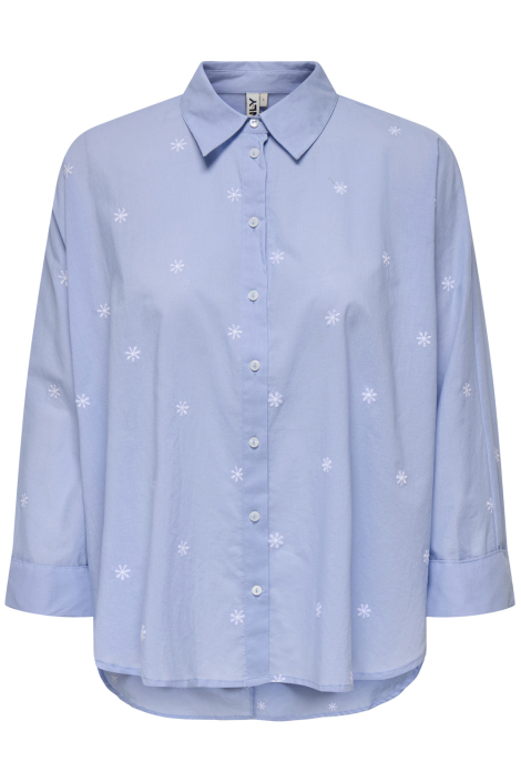 Only blauwe dames blouse