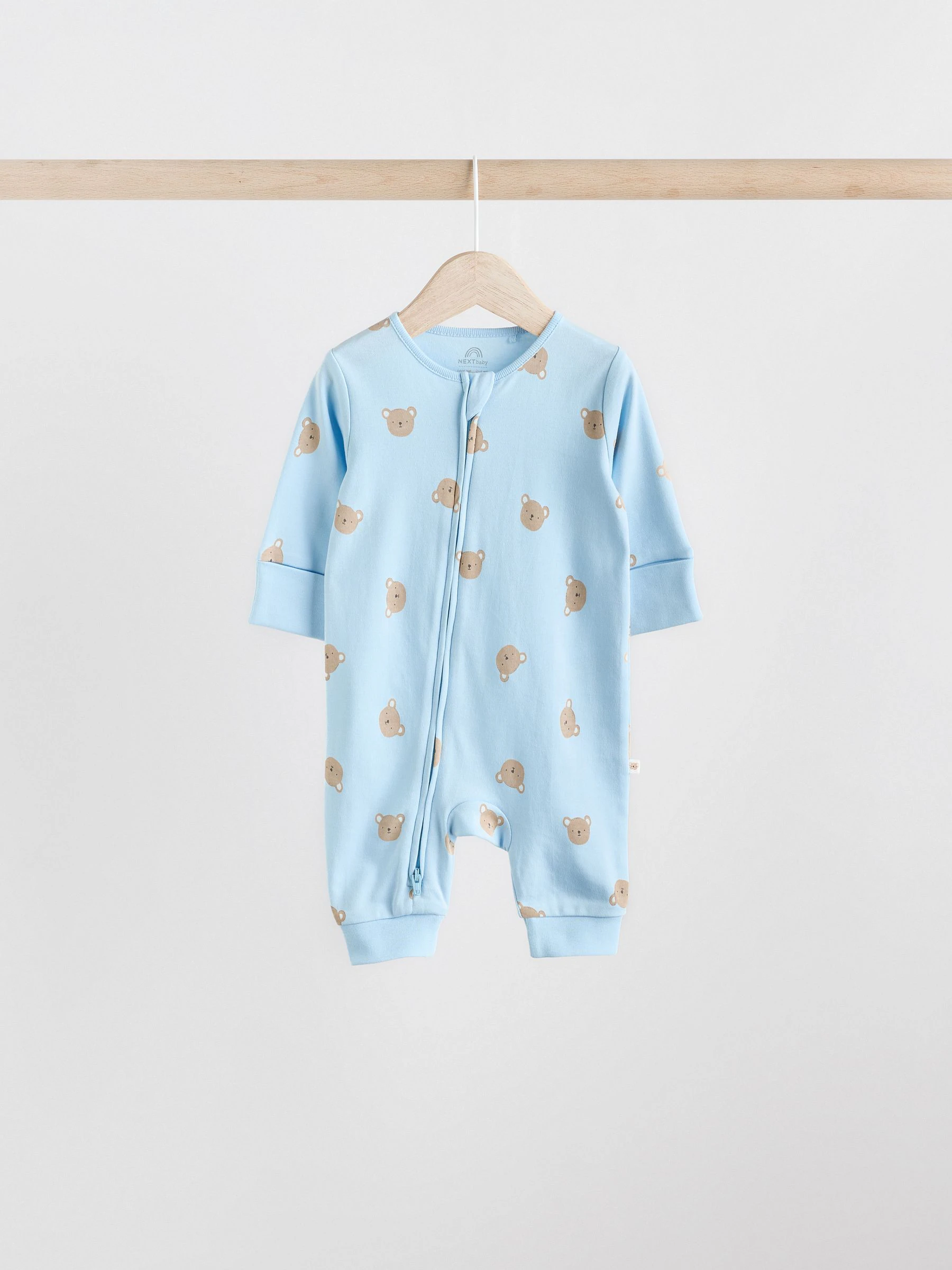 Blauw - Set van 3 babypyjama's (0-3jr)